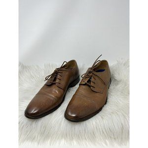 Bostonian Commonwealth Brown Leather Lace Up Oxford Dress Shoes Sz 9.5 M